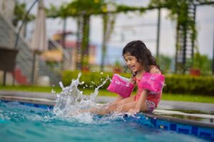 Knowing how to perform CPR can help you feel safer letting your children enjoy the pool.