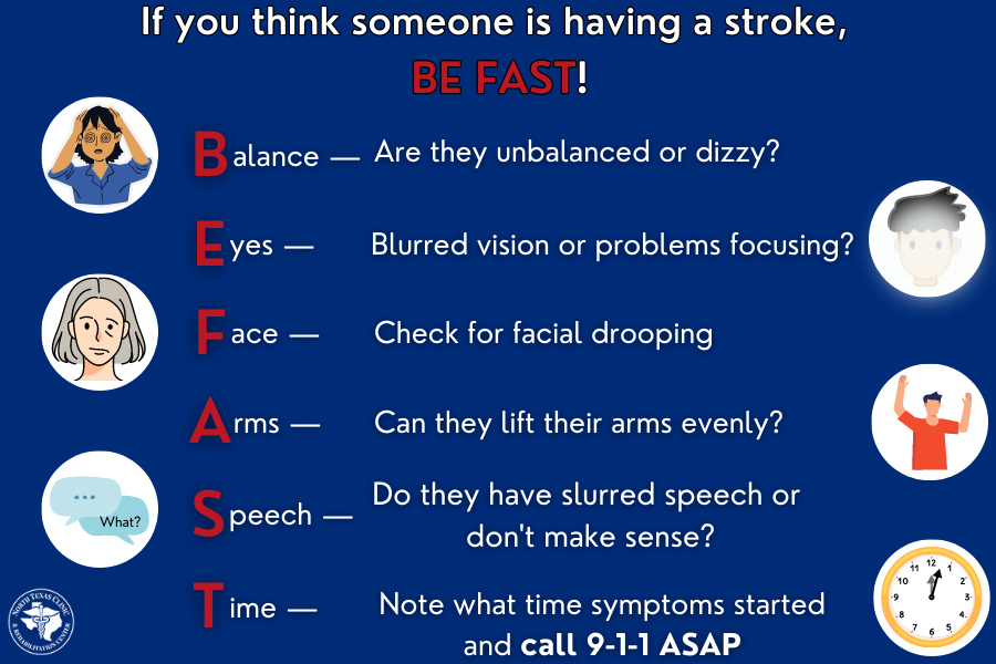 BE FAST when checking for symptoms of a stroke