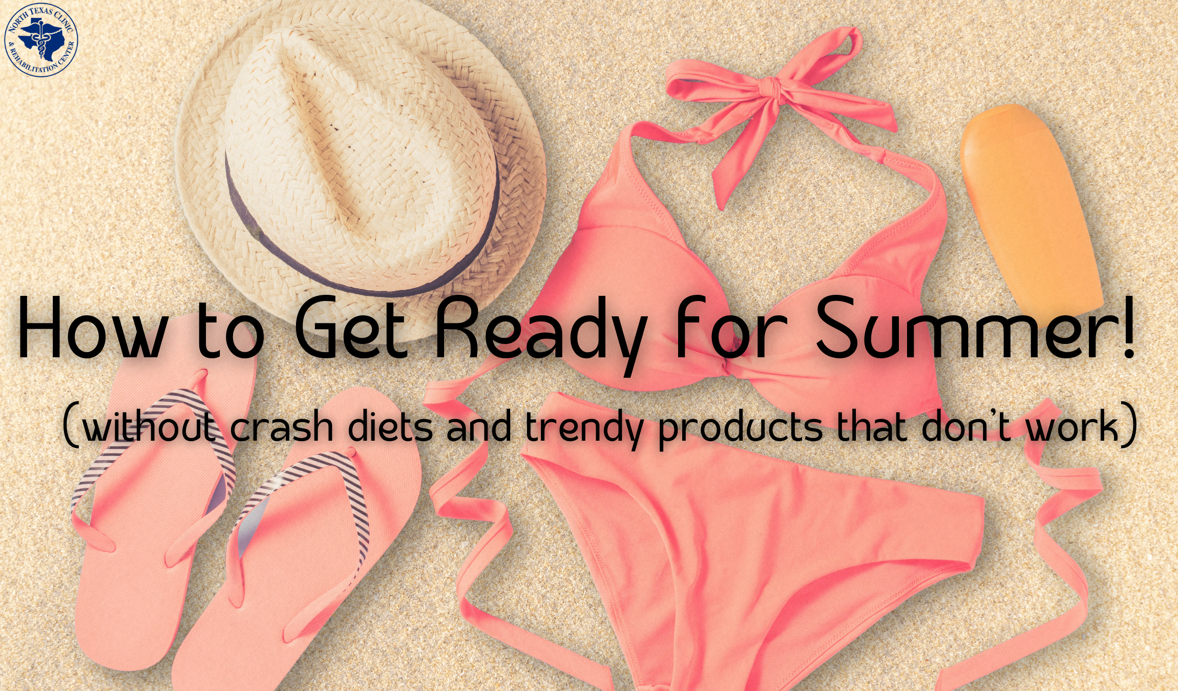 How to get ready for summer (Header with title)