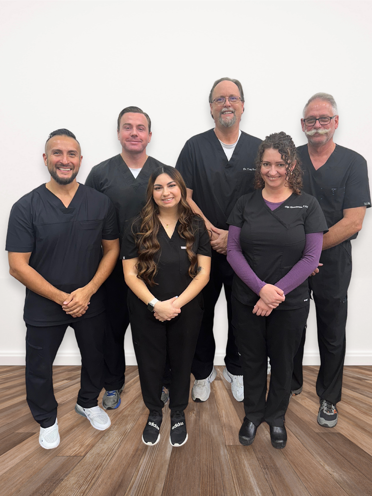 North Texas Clinic and Rehab providers: Dr. Al Daniel, Dr. Vaughn Brozek, Dr. Lance Miller, Kristin Tollett, and Olga Khmelinina